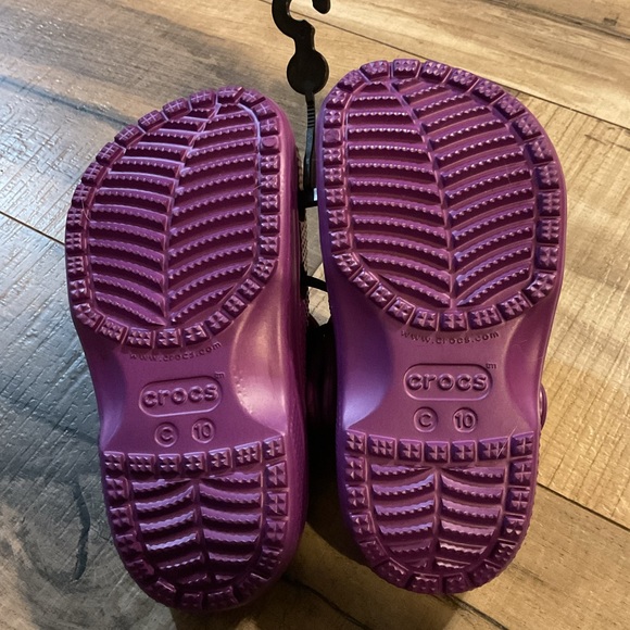 NWOT Crocs 204536 Kids Classic Clog Slip On Dark Iris Purple Unisex Toddler C10 - Picture 6 of 6
